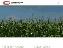 Tablet Screenshot of clarkagriservice.com